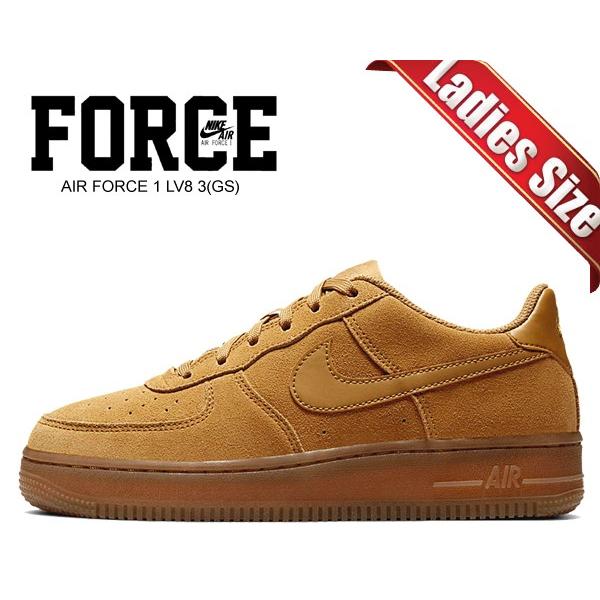 ナイキ エアフォース 1 ガールズ NIKE AIR FORCE 1 LV8 3 (GS) wheat