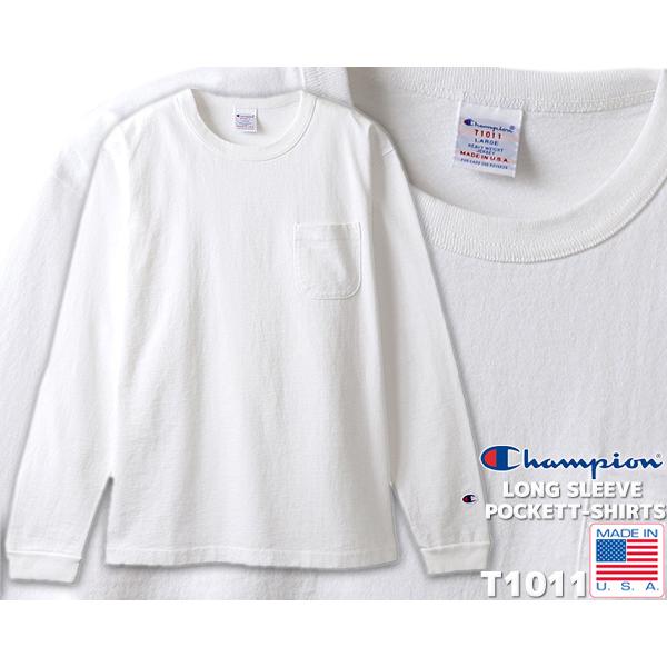 MADE IN USA（Champion） チャンピオン ロングスリーブ ポケット T 