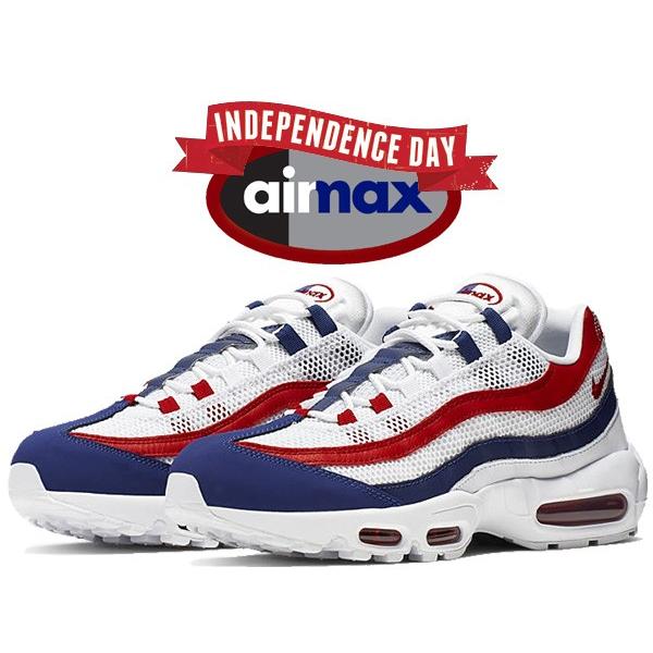 nike air max 95 red white and blue