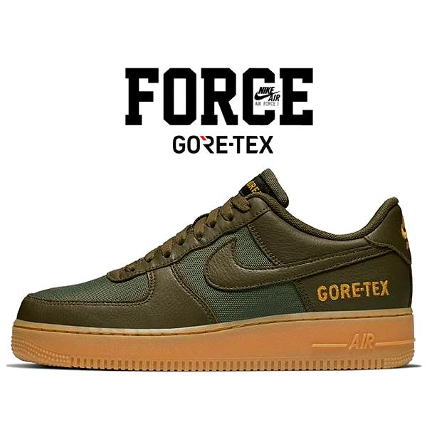 ナイキ エアフォース 1 ロー ゴアテックス NIKE AIR FORCE 1 GORE-TEX medium olive/sequoia-gold  ck2630-200 防水 スニーカー 雨 ミディアムオリーブ セコイア