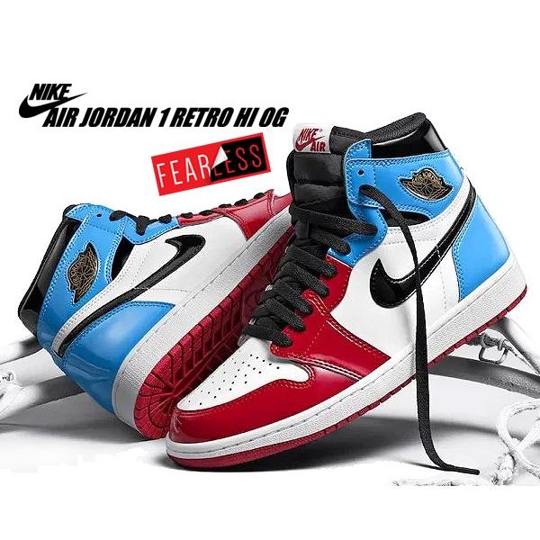 nike air jordan 1 retro blue and red