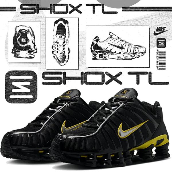 NIKE ナイキ ショックス TL ブラック メタリックシルバー SHOX