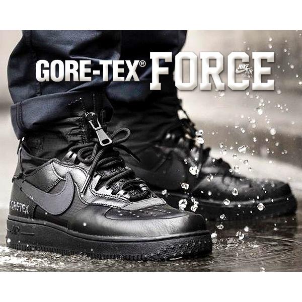 ナイキ エアフォース 1 ウインター ゴアテックス NIKE AIR FORCE 1 WINTER GORE-TEX  black/black-anthracite AF1 撥水 防水 スニーカー GTX ブラック The 10th