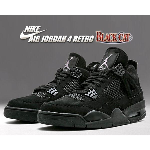 ナイキ エアジョーダン 4 レトロ NIKE AIR JORDAN 4 RETRO BLACK CAT black/black-lt graphite cu1110-010 スニーカー AJ IV ブラックキャット