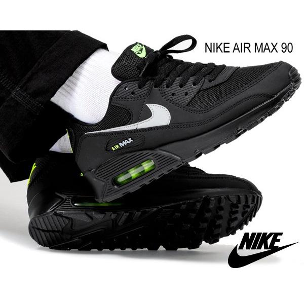 nike air max 90 black grey volt