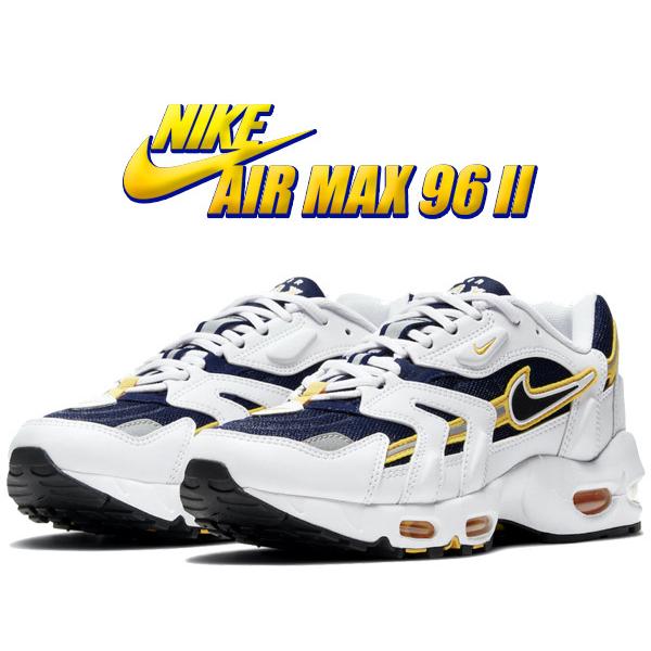 ナイキ エアマックス 96 2 NIKE AIR MAX 96 II white/black-midnight navy cz1921-100  スニーカー AM AIRMAX97SS ミッドナイトネイビー