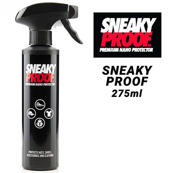 SNEAKY PROOF 275ml d0040000 防水・撥水スプレースニーキーは、2013年に英国で設立されたスニーカーケア製品ブランド。感度の高いスニーカーコレクターを中心に人気を博しています。スニーキー プルーフ環境に配慮した水性...