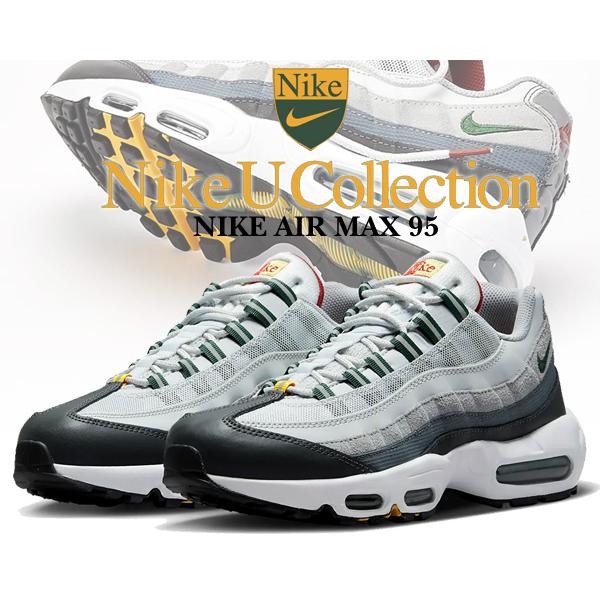 ナイキ エアマックス 95 NIKE AIR MAX 95 pure platinum/gorge green dm0011-002 スニーカー AM95 プレップスクール エンブレム UNIVERSITY