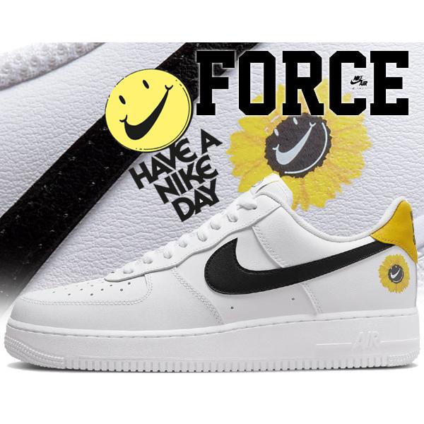 ナイキ エア フォース 1 07 エレベイト 2 NIKE AIR FORCE 1 07 LV8 2 HAVE A NIKE DAY  white/black-dark sulfur dm0118-100 AF1 ホワイト ブラック イエロー