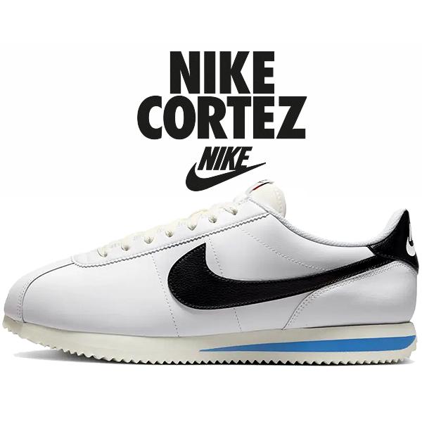 コルテッツ ナイキ NIKE CORTEZ white/black-lt photo blue-sail コルテッツ ナイキ NIKE CORTEZ white/black-lt photo blue-sail