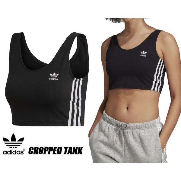adidas アディダス クロップド タンク CROPPED TANK FZG31 black