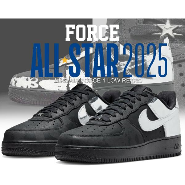 NIKE ナイキ エアフォース 1 ロー レトロ オールスター ブラック NIKE ナイキ エアフォース 1 ロー レトロ オールスター ブラック