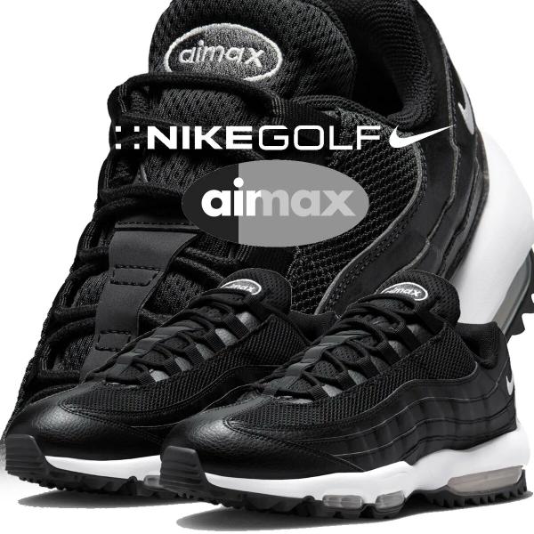 ナイキ エア マックス 95 ゴルフ ブラック ホワイト アンスラサイト NIKE AIR MAX 95 GOLF blk/wht-blk-anthracite 554725-130