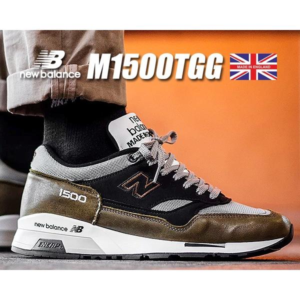 ニューバランス M1500 UK NEW BALANCE M1500TGG Made in England 1500 オリーブ グリーン ブラック  ワイズ D