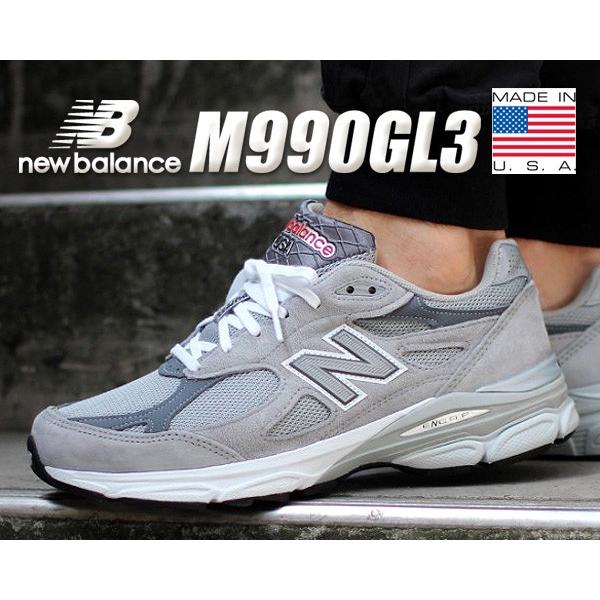 ニューバランス 990 V3 NEW BALANCE M990GL3 MADE IN U.S.A スニーカー NB グレー ランニングシューズ M990 :M990GL3:LTD Online - 通販 - Yahoo!ショッピング