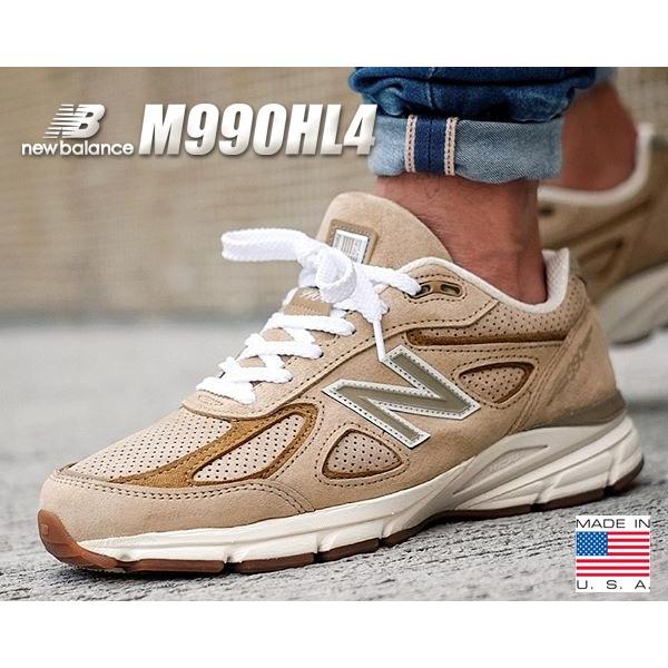 ニューバランス M990 V4 NEW BALANCE M990HL4 MADE IN U.S.A. スニーカー メンズ NB 990 ベージュ  BEIGE