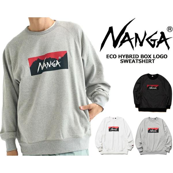 NANGA（ナンガ） エコハイブリッド ボックスロゴ スウェットシャツ 