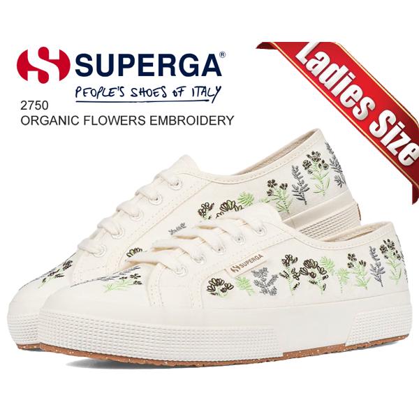 SUPERGA（スペルガ） 2750 SUPERGA 2750 ORGANIC FLOWERS EMBROIDERY