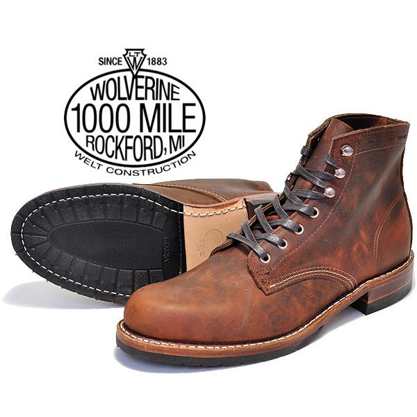 ウルヴァリン 1000マイルブーツ WOLVERINE 1000MILE BOOTS EVANS BROWN