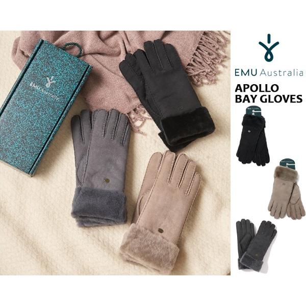 エミュ オーストラリア 手袋 レディース W9405 アポロ ベイ グローブ 秋冬新作 送料無料 Apollo Bay Gloves EMU Australia EMU Australia（エミュ オーストラリア） エミュ オーストラリア