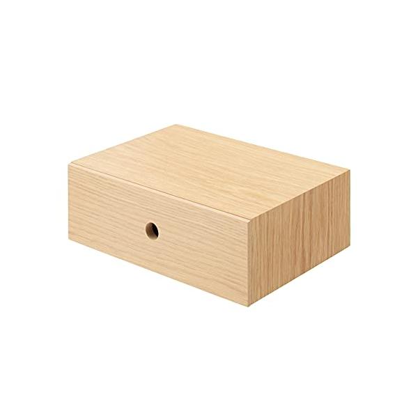 無印良品 木製小物収納1段 約幅25.2x奥行17x高さ8.4cm 82603316