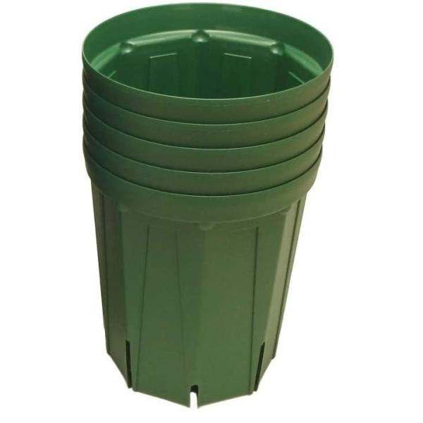 他サイト： とんでもないポット（スリット鉢） ６号ロング モスグリーン 10個セットの商品画像