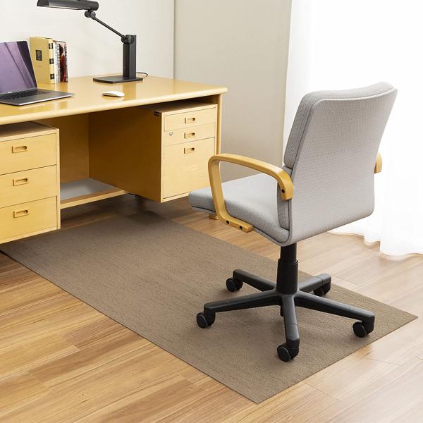 【色: ブラウン】サンコー ゲーミングチェアマット 床保護 160×90cm ロ サンコー ゲーミングチェアマット 床保護 160×90cm ロング 長い