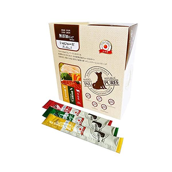 他サイト： 無添加ピュア 日本産 犬用おやつ いぬぴゅーれ PureValue5 バラエティボックス 60本入 (20本×3種)の商品画像