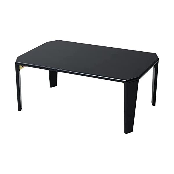 3.折れ脚(75×50)・ブラック 幅75 TWL-7550(BK)・・Color:ブラックStyle:3.折れ脚(75×50)・完成品(組立不要)・本体サイズ:幅75×奥行50×高さ32.5cm・材質:本体=繊維板(ポリウレタン樹脂塗装)...