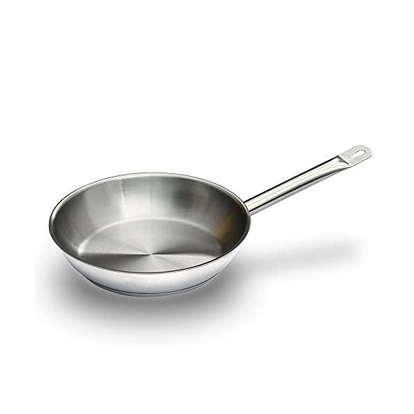 他サイト： KIPROSTAR 業務用ステンレスフライパン 24cm IH対応 底面3層構造 キプロスター 食洗器対応の商品画像