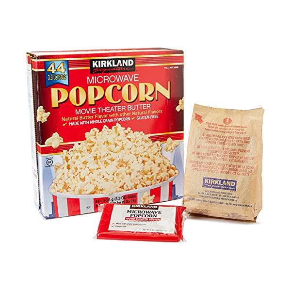 他サイト： KIRKLAND(カークランド) KIRKLAND (カークランド) シグネチャー バター 電子レンジ用ポップコーン 44袋 4.1kgの商品画像