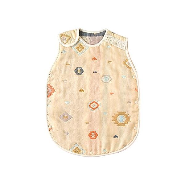 他サイト： 10mois(ディモワ) - BOBO ふくふくガーゼ(6重ガーゼ) ベビースリーパー トーテム 着丈58cm 新生児~3歳頃まで 8501の商品画像