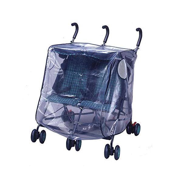 他サイト： スマートスタート ベビーカー用レインカバー 二人乗り 横並び ツインの商品画像