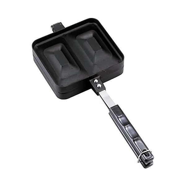 他サイト： 下村企販 1度に2種類焼ける ホットサンドメーカー 日本製 直火専用 耳圧着 カット不要 1/2サイズ 食べやすい 子ども 朝食 ランチ 6枚切の商品画像