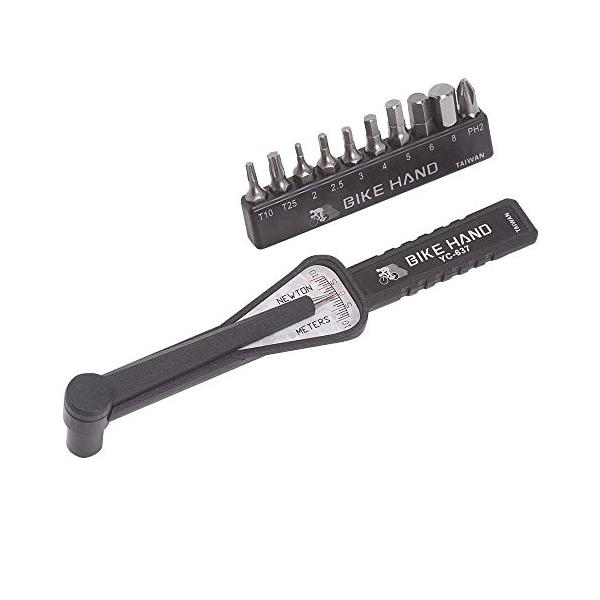 BIKE HAND(バイクハンド) コンパクトトルクレンチ+BITS付き(シンプルな目盛読みタイプ)測定範囲1Nｍ~10Nｍ YC-637+BI