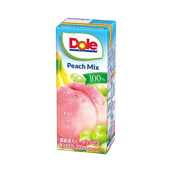 Dole DOLeピーチミックス100%LL 200ml×18本