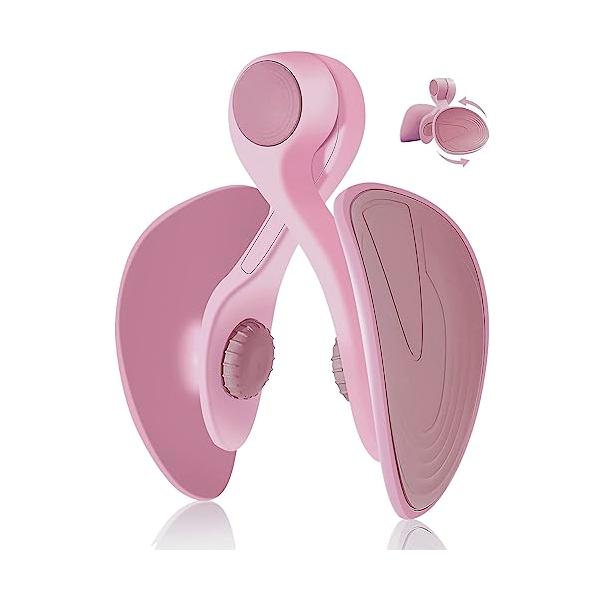 ライトピンク/-/-・Color:ライトピンク・多機能トレーニング内転筋トレーニングで、血液循環を促進することができ、太もも、腰、下腹部の筋肉をスリムにし、引き締め。折りたたみ式で軽量、持ち運びも簡単です。自宅、会社、スポーツジム、旅行など...