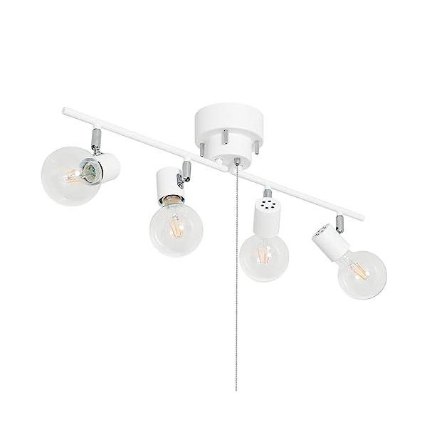 他サイト： Haian Support シーリングライト 4灯 スポットライト 天井照明 E26 LED電球対応 電球別売 角度調節 折り畳み可 吊り下げ照の商品画像