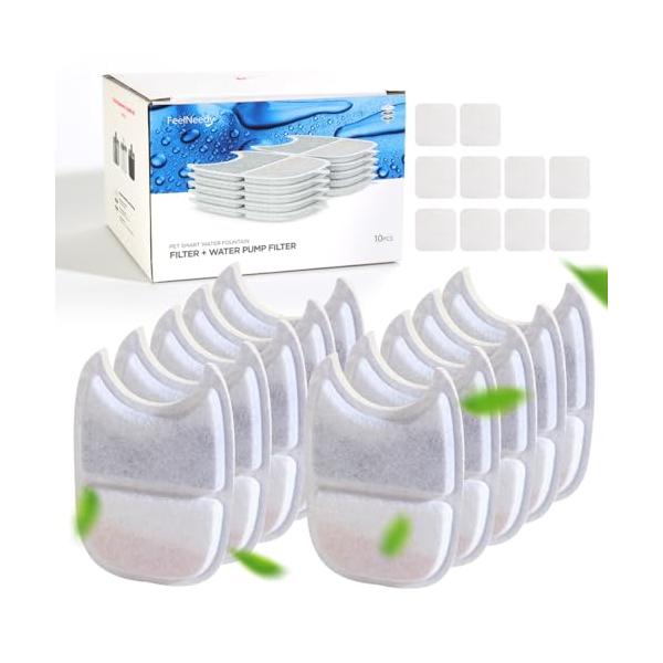 白/-/YPD-C004・MaterialType:10組みフィルター・対応噴水猫用噴水フィルターはFEELNEEDY猫用噴水YPD-C004P、YPD-C004PB、YPD-C004Sと互換性があります。・交換頻度 2〜4週間ごとにフィル...