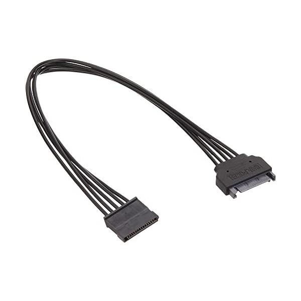 他サイト： アイネックス(AINEX) AINEX シリアルATA用電源延長ケーブル 30cm ブラック SA-047SAB-BKの商品画像