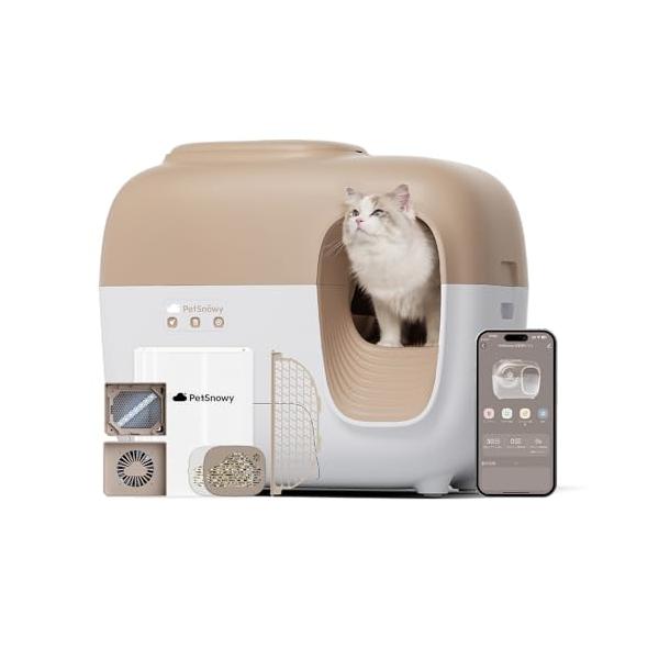 PetSnowy「臭いを徹底分解」猫 トイレ 自動光触媒TiO2三重消臭 開封