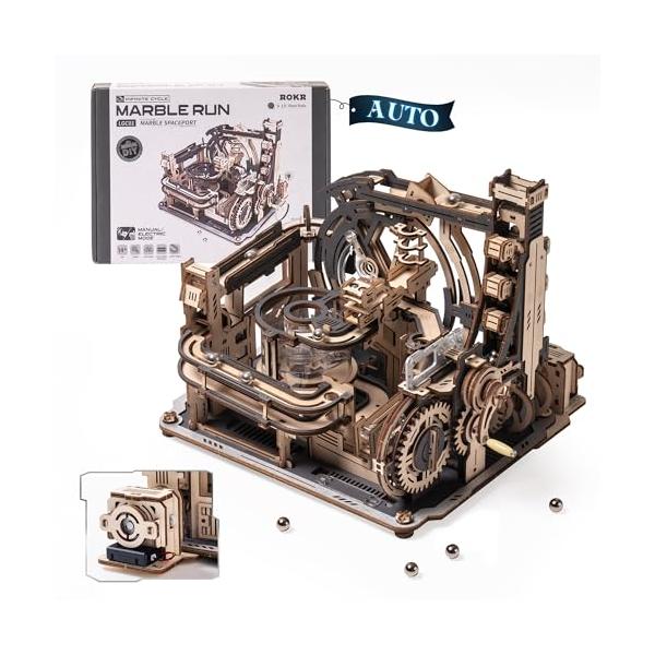 モダンブラック＆グレー＆自然色/-/JP2-LGC01・パッケージ個数:1・NEWマーブルラン・宇宙港：宇宙をテーマにした立体パズルのモデルキットで、6つの転用レベルと5つの移動ルートがあります。 全体的なテーマは高級感のある黒とグレーで、...