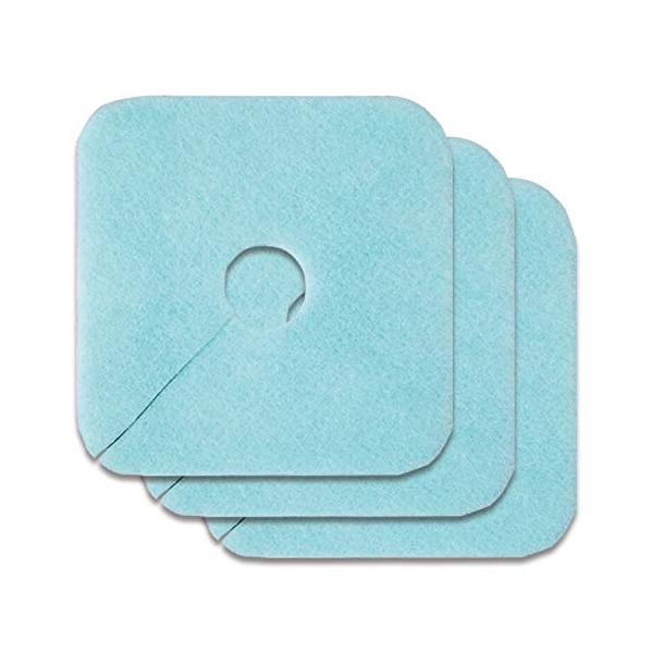 排水口カバーフィルター 3枚入ブルー/-/391179・パッケージ個数:1・洗濯機やキッチン、洗面の排水口のつなぎ目からの気になるニオイと汚れ防止に・消臭・抗菌・防臭繊維DEW（R)を使用。つなぎ目に貼るだけの抗菌消臭不織布フィルター・臭い...