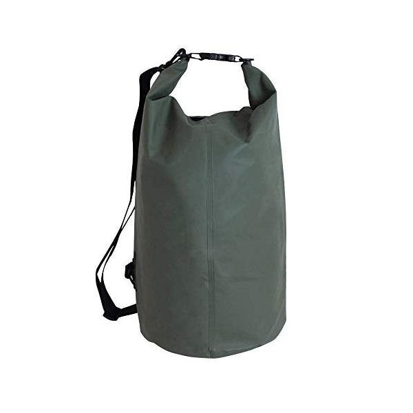 他サイト： ビッグマン(Bigman) ドライバッグ 30L 防水バッグ ドラム型 オリーブ 無地 収納袋 アウトドア 防災 登山 旅行用 肩掛け 手提げの商品画像