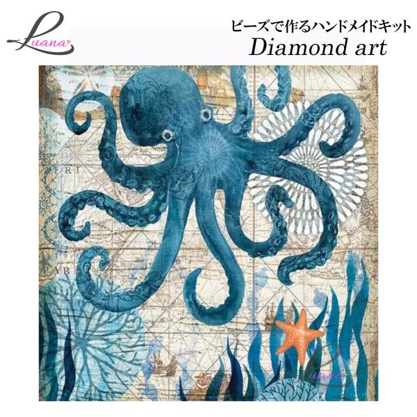 蛸のペインティング　額装　縁起物 luana_dia0192-3030