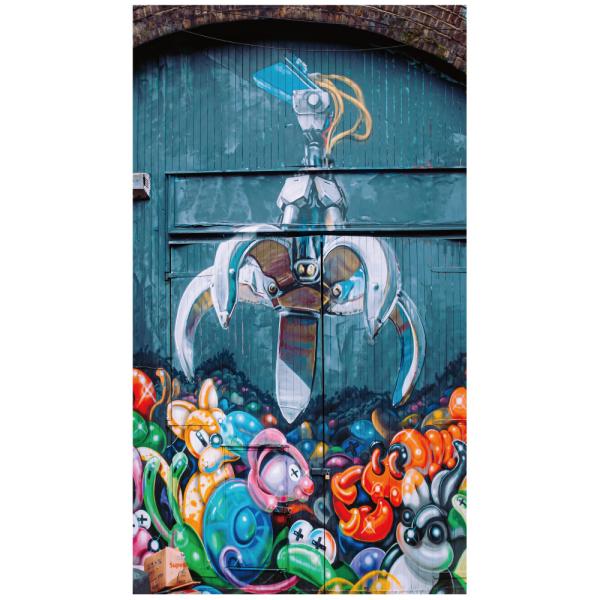 ストリートアート グラフティ UFOキャッチャー ウォールステッカー