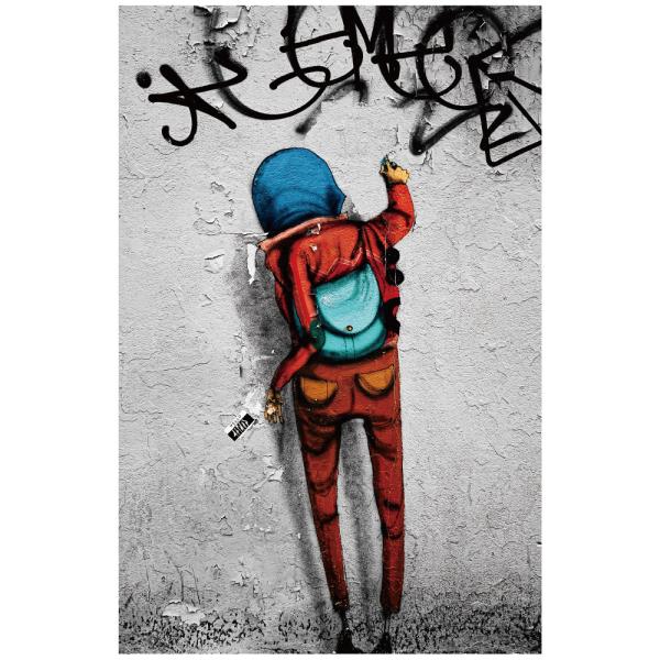 ストリートアート 子供とおもちゃの絵画 lucca-yh_acw-0042-ktn-n