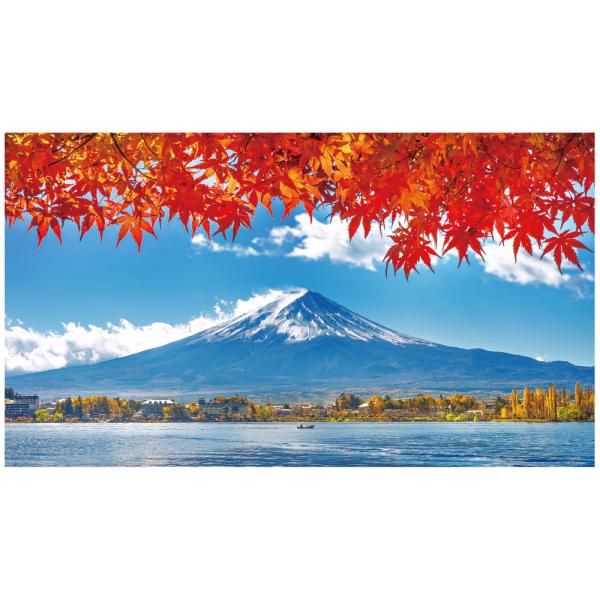 オルゴール付き写真アルバム ヴィンテージ 螺鈿 シェル 日本製 富士山 日本画 lucca-yh_acw-0062-kyn-n