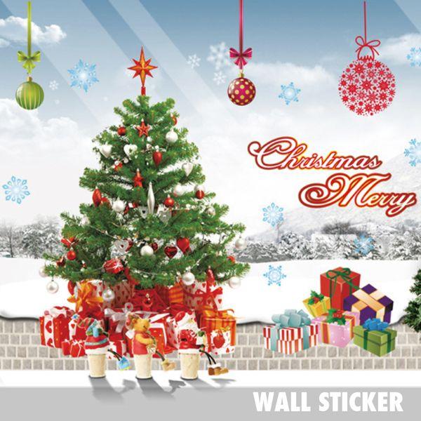ウォールステッカー クリスマスツリー プレゼント 北欧 シール 壁紙 ポスター かわいい おしゃれ Wls Ay226a Lucca 通販 Yahoo ショッピング