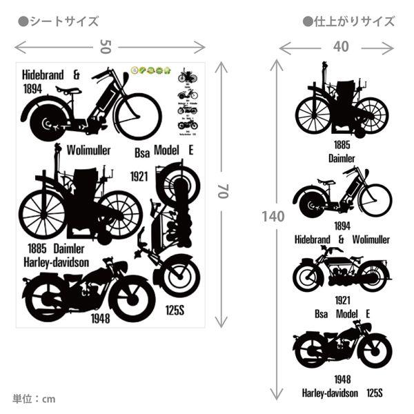 ウォールステッカー クラシックバイク 二輪車 モノトーン ハーレー オールド アンティーク モーターサイクル シール 壁紙 かわいい おしゃれ Buyee Buyee 日本の通販商品 オークションの代理入札 代理購入